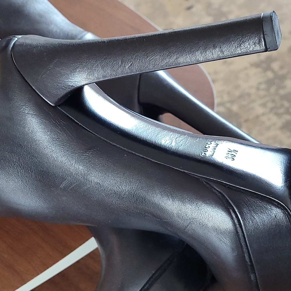 Gucci Platform Leather Boots - Picture 5 of 16